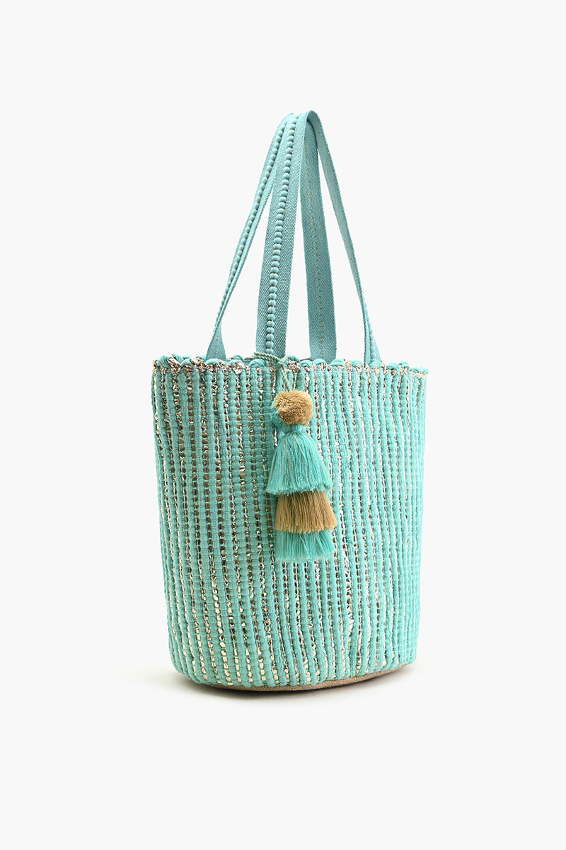 Upcycled Woven tote