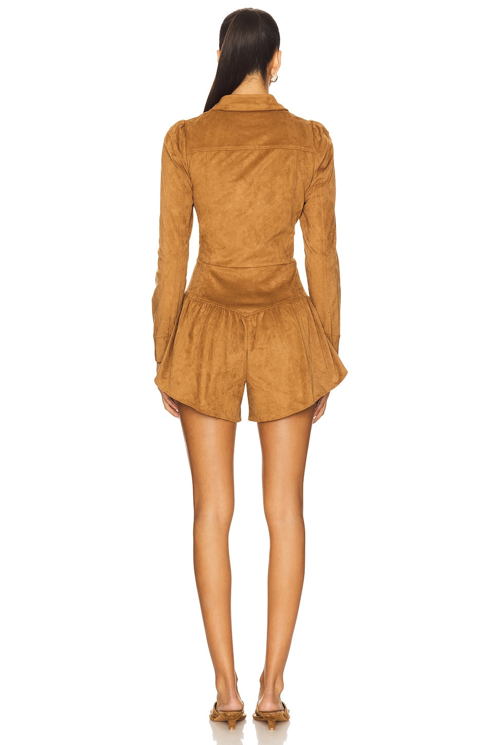 Enid Faux Suede Romper