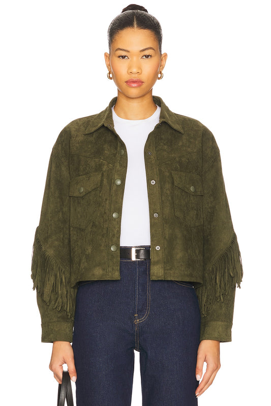 Faux Suede Jacket