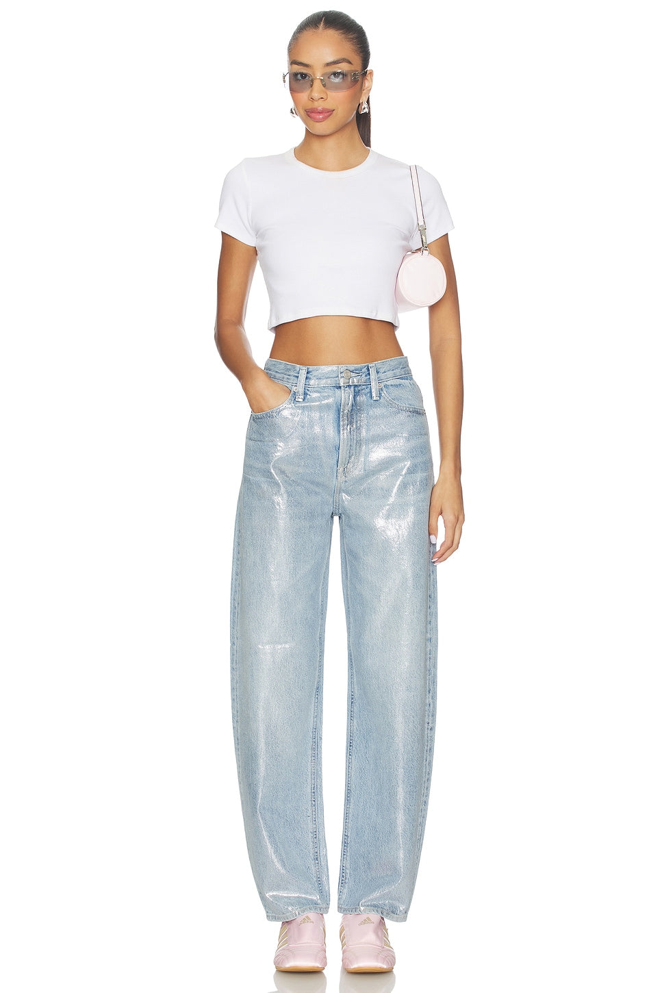 Wes High Rise Barrel Jean