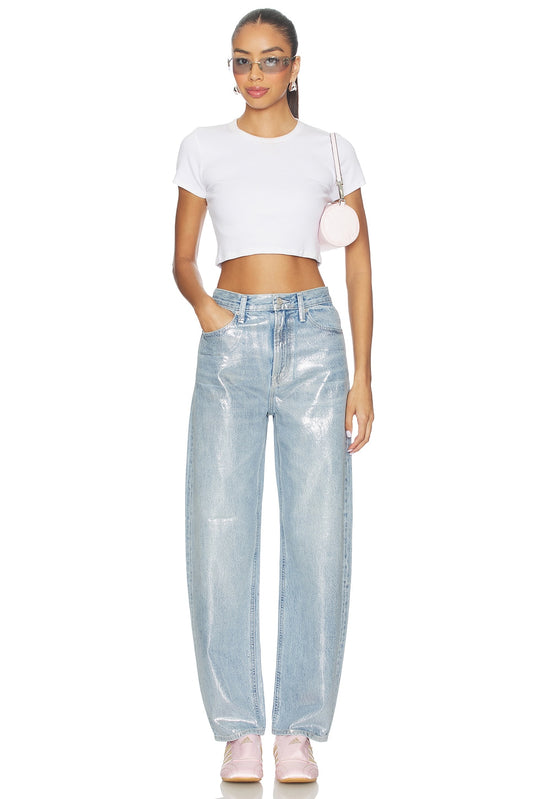 Wes High Rise Barrel Jean