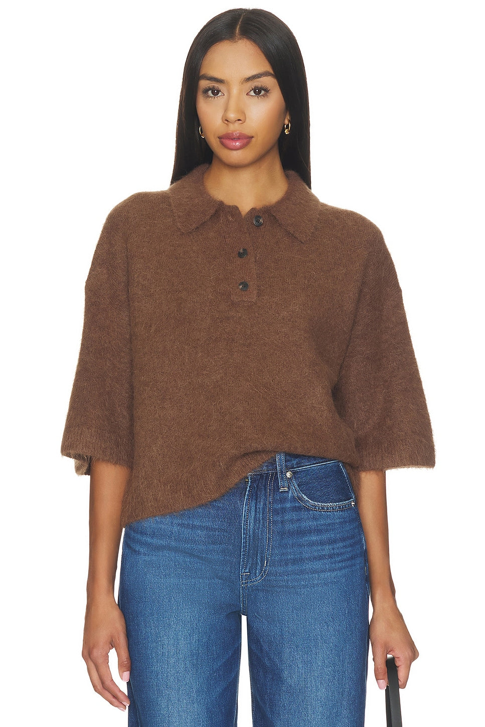 Nadya Alpaca Boxy Polo