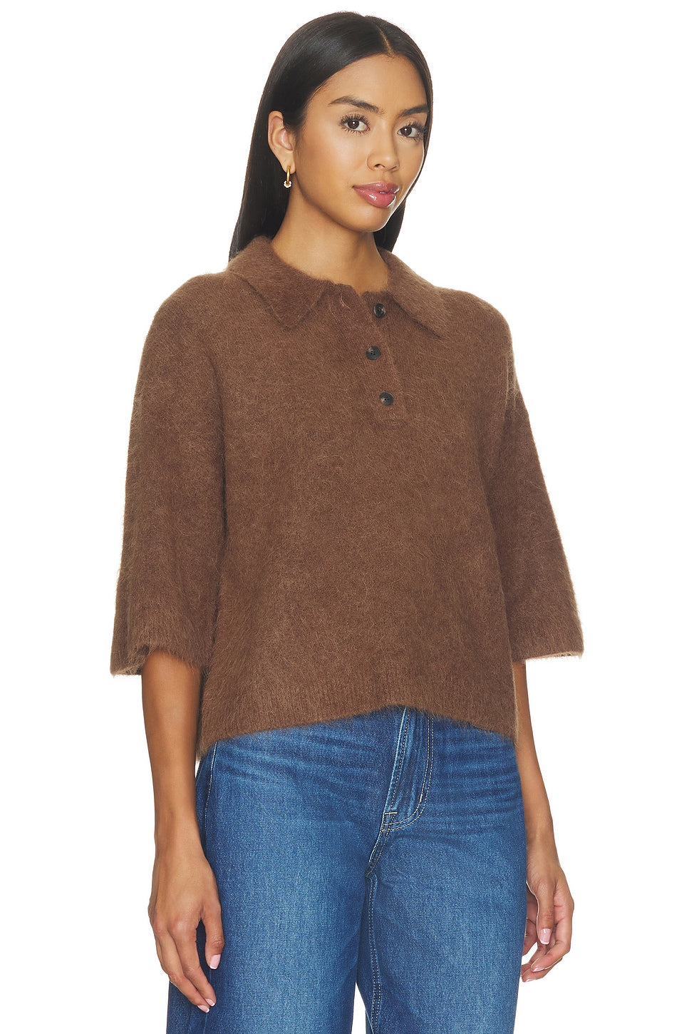 Nadya Alpaca Boxy Polo