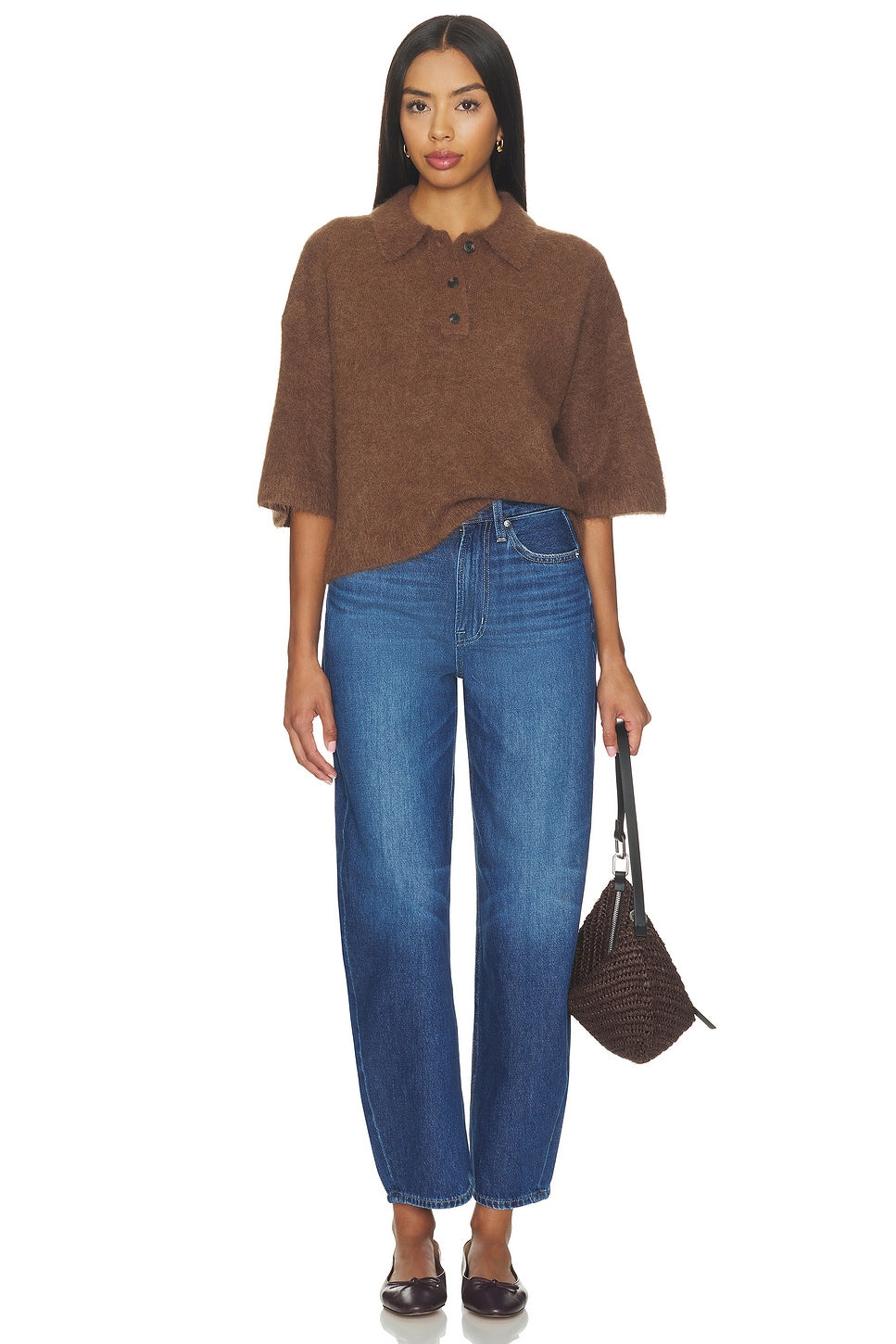 Nadya Alpaca Boxy Polo